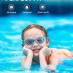 ZIONOR Kids Swim Goggles, G1MINI SE Ages 6-14 No Leak Anti-Fog | Soft silicone fit, Easy-adjust strap. Wide clear vision, UV protection