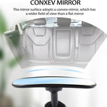 Universal Car Interior Rearview Baby Mirror Wide Angle Convex Mirror Clip-on mirrors for Viewing Rear Passengers