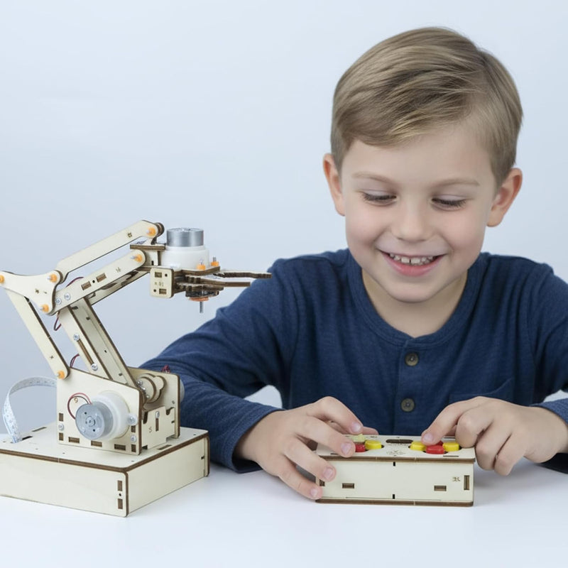 Robot Arm Kit for Kids Ages 8-12, 14-16 Teens Adults STEM Toys Building Engineering 9 10 11 13 14 15 16+ Year Old Boys Girls Gifts