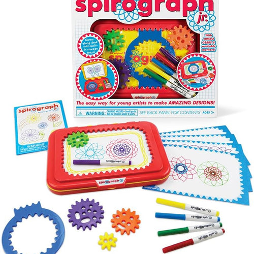 Spirograph Jr. — Jumbo Sized Gears Classic Retro Toy For Spiral Drawing Art Design Toy Kit for Smaller Hands — For Kids Ages 3 and Up