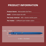 YOXMJDB Gel Pens, 5 Pcs 0.5mm Fine Point Smooth Writing Pens Cute Pens, High-End Series Black Ink Pens for Journaling Note Taking, School Office Supplies for Women Men (5 Pcs Vintage)