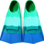 Kids Swim Fins Youth Short Blade Swimming Training Flippers | Snorkeling Diving Travel Size Fins for Children Girls Boys Beginners,Lap Swimming,Comfortable Silicone Flippers with Mesh Bag