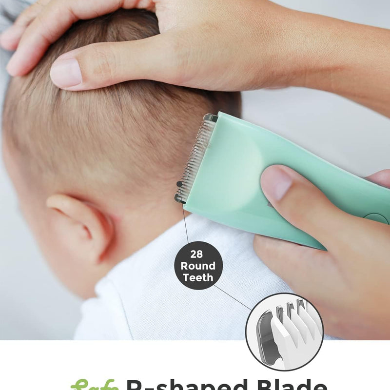 Quiet Baby Hair Clippers for 0–12Y with Hair Cutting Kit | 2-Mode Suitable for Infant Toddler & Kids, Rechargeable & Cordless, Upgraded Battery Capacity, Waterproof