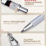 Nicpro 35PCS Art Mechanical Pencil Set, 3 PCS Metal Drafting Pencil 0.5 mm & 0.7 mm & 0.9 mm & 3 PCS 2mm Lead Holder (6B 4B 2B HB 2H 4H Colors) For Sketching Drawing With 20 Tube Lead Refills Case