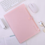SKYDUE Expanding File Folder, Accordion File Organizer with 8 Pockets, Expandable Document Paper Receipt Holder for School Office Hospital, Letter/A4 Size Pink