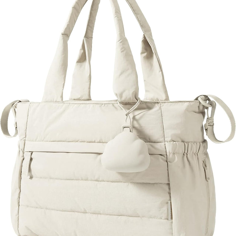 BAGSMART Diaper Bag Tote, Hospital Bag for Labor Delivery Travel Baby Tote | Lightweight Puffy Maternity Bag, Changing Pad & Pacifier Case, Large Capacity for Mom and Dad, Newborn Essentials
