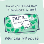 Pura Baby Diapers Size 4 (22-32 lbs) 108 Count Sensitive Skin | 12 Hour Leak Protection, New Blowout Blocker, Cloud Soft, Totally Chlorine Free*, Allergy UK Certified
