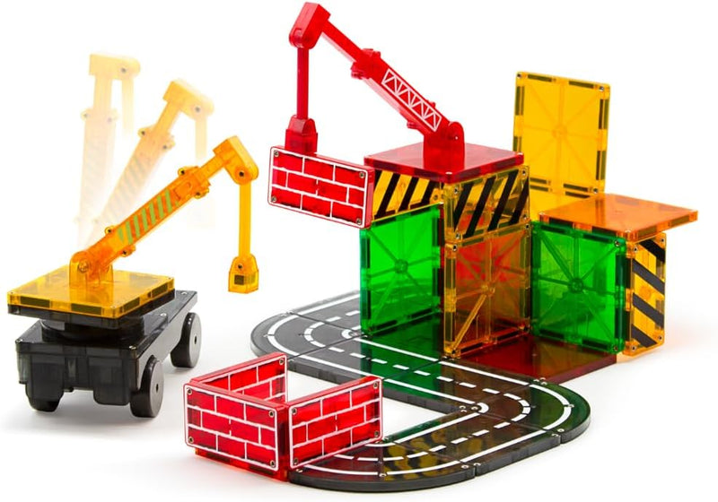 MAGNA-TILES Builder 32-Piece Magnetic Construction Set, The Original Magnetic Building Brand