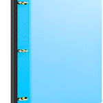 INFUN Telescoping 3 Ring Binder - 4PCS, Portable Plastic 3 Ring Binder with Telescoping Spine, Binders with Foldable Front Cover Holds 8.5"x11" Paper for School, Office, Homes