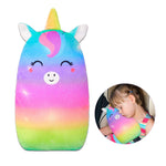 FIODAY Car Seat Belt Covers for Kids Unicorn Seat Belt Pillow | Soft Seat Belt Cushion Adjust Seat Strap Pillow Head Neck Support for Children Boys Girls Travel