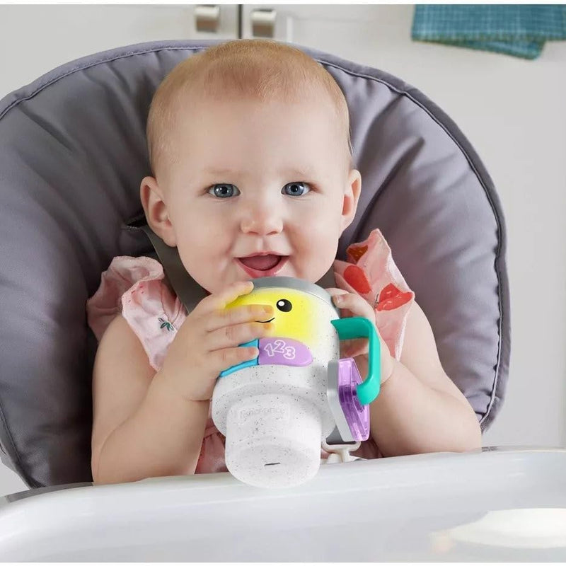 Fisher-Price Baby & Toddler Toy Laugh & Learn Coffee Mug Musical Activity with Lights & Educational Songs for Infants Ages 6+ Months | Pretend Cup, Educational Music & Lights, Busy Activities, Infants & Toddlers Ages 6+ Months