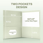 SUNEE Folders with Pockets (25 Pack, Pastel Colors), 2 Pocket Folders Fit Letter Size Paper, Paper File Folder for School Office Home Business