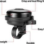 Aluminum Accmor Classic Bike Bell, loud crisp clear sound for adults and kids