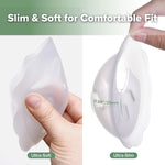 haakaa Petal Soft Silicone Milk Collector for Breastfeeding - 2PCS | Discreet Leak-Protection Breast Milk Saver, Reusable Breast Shells Milk Collection Cup for Breastfeeding with Cleaning Brush