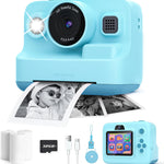 Dylanto Kids Camera Instant Print, 1080P Kids Instant Cameras, Christmas Birthday Gifts for Girls Age 3-12