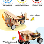 Poraxy 5-in-1 STEM Kits: Science Building Projects, Model Cars, Wooden 3D Puzzles for Kids 8-13