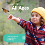 Clearwater Butterfly Painted Lady Caterpillars kit for students STEM learning with food and care instructions