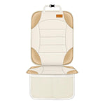 Car Seat Protector for Child Car Seat,Waterproof Car Seat Cover for Leather and Fabric Seats, 2 Mesh Pockets, Non-Slip Bottom,Thick Padding Cushion