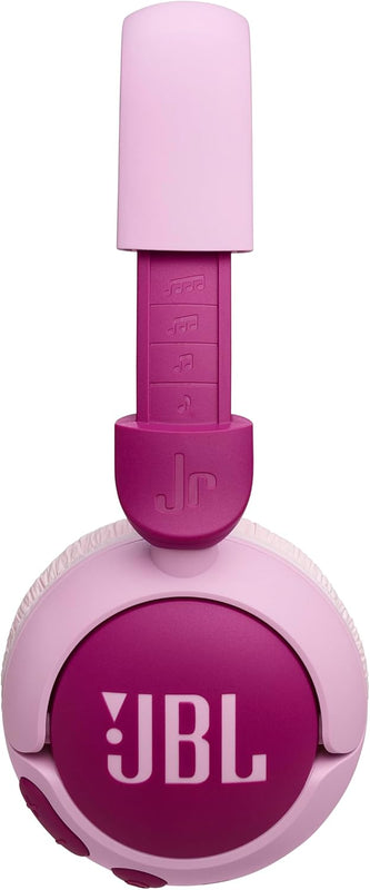 JBL Junior 320BT - On-Ear Kids Headphones - Purple | JBL Safe Sound 85dB, Parental Control with Customizable Volume Playtime, Easy monitoring, Built-in mic, 50-hour battery life