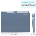 SKYDUE Expanding File Organizer with 8 Pockets, Accordion File Folders with Labels, Portable Document Paper Bill Receipt Organizer, Home College School Office Supplies, Letter Size, Blue