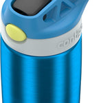 Contigo Autospout Water Bottle with Straw 13 oz Blue Poppy/Glacier