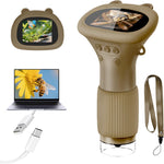 acoath kids handheld digital miniscope 1000x magnification portable 2.0 inch screen