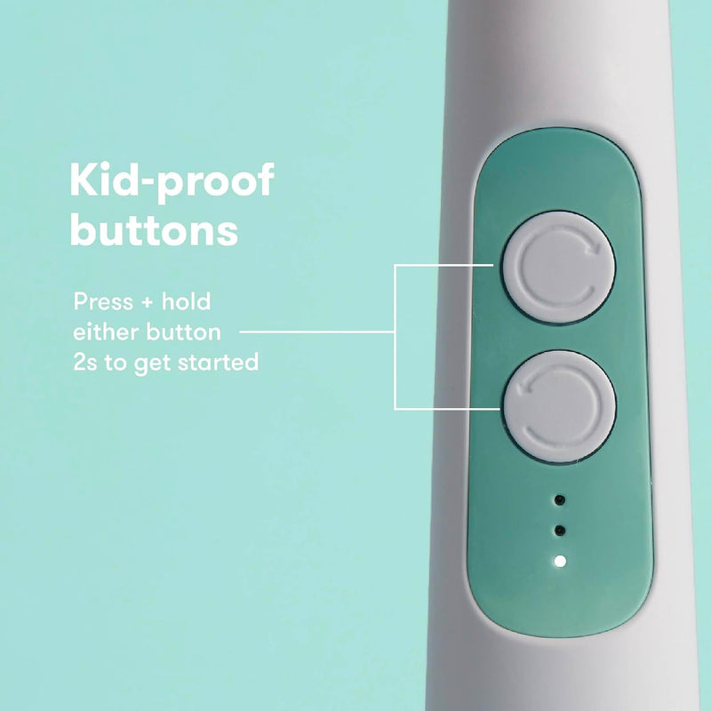 Frida Baby Electric Nail Buffer, Safe Baby Nail File & Trimmer Kit, White | For Newborn & Toddler Fingernails and Toenails, 4 Buffer Pads, LED Light, Storage Case, White
