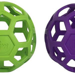 JW Pet Hol-ee Roller Dog Toy Puzzle Ball, Natural Rubber, Extra Large (7.5 Inch Diameter), Colors May Vary, (Count of 1)