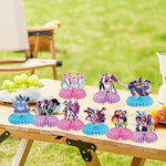 K Pop Demon Birthday Party Supplies: Honeycomb Centerpieces for Toy K Pop Demon Decorations