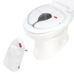Fisher-Price™ 2-N-1 Potty Trainer with Flushing Sounds, Chart & Storage – White Floor Potty Chair with Splash Guard, Removable Ring & Bowl, Patented Snap Safe Ring Technology