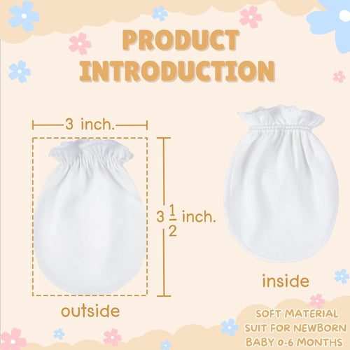 Baby Mittens No Scratch, Newborn Gloves 0-6M, Registry Essential