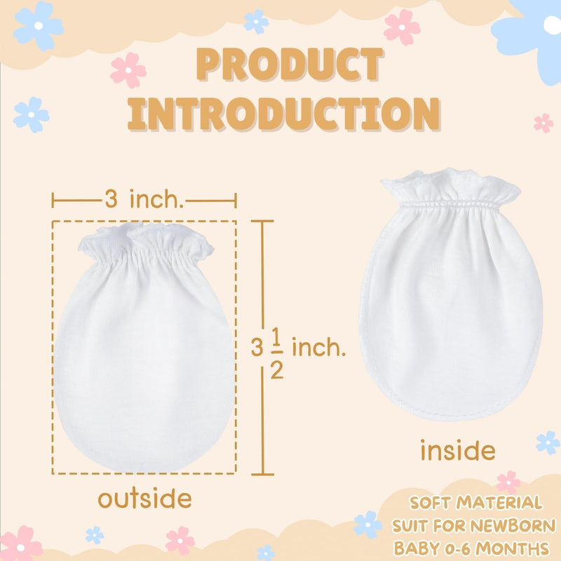 Baby Mittens No Scratch, Newborn Gloves 0-6M, Registry Essential