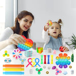 Fidget Simple Fidget Pack, 35pcs Fidget Toys Set with Popping Fidget Sensory Toys for Kids and Adults, Stress Relief Kit Gifts for Party Favors Classroom Prizes Easter Basket Stuffers Egg Fillers