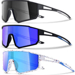3PACK Kids Sunglasses for Boys and Girls, UV400 Protection, Baseball and Cycling Goggles