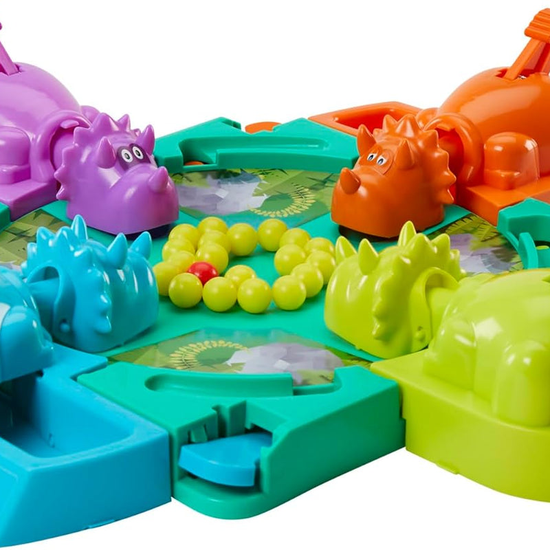 Hasbro Hungry Hungry Hippos Dino Edition Board Game for kids aged 4 and up, 2-4 players