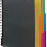 Smead 12 Pocket Poly Project Organizer, Letter Size, 1/3-Cut Tab, Gray with Bright Colors (89207) (Pack of 1)
