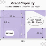 Sooez Folders with Pockets and Prong, 6 Pack, Pastels Colors, File Folders with Prongs, 2 Pocket Folders Bulk, Plastic Folder, School Folder College Supplies, Aesthetic Nursing Cute School Supplies