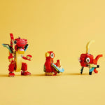 LEGO Creator 3 in 1 Red Dragon Toy, Builds into Fish and Phoenix, Ages 6 and Up, 31145