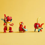 LEGO Creator 3 in 1 Red Dragon Toy, Builds into Fish and Phoenix, Ages 6 and Up, 31145