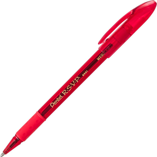 Pentel RSVP Ballpoint Pen, (1.0mm), Medium Line, Assorted Ink, Pack of 8 (BK91CRBP8M)