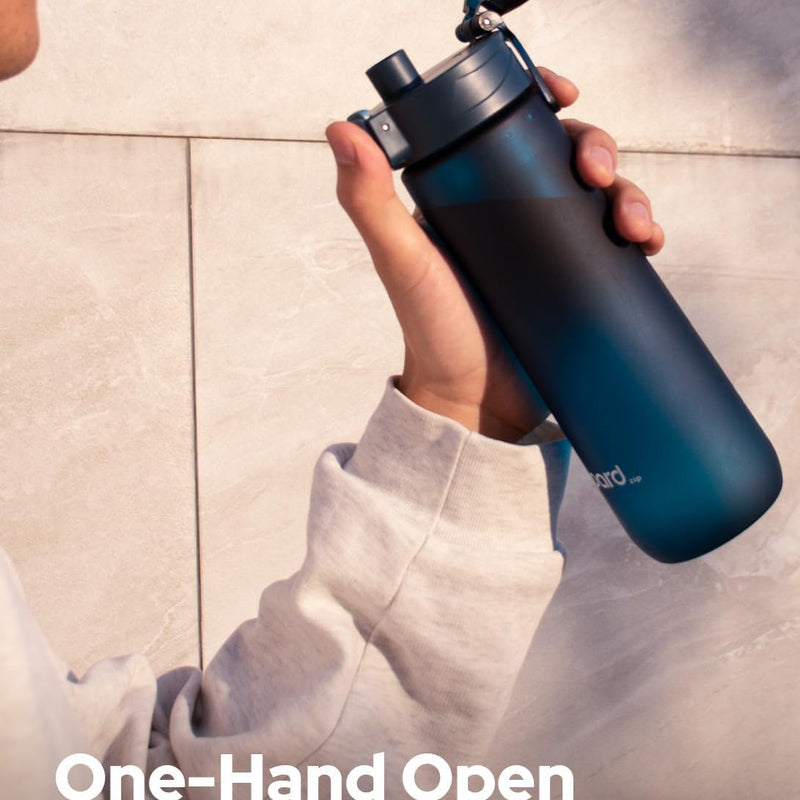 Opard Zip 20oz Plastic Water Bottle Dishwasher Safe, Leakproof Flip-Top Lid, BPA Free Tritan, Wide Mouth Reusable Kids Water Bottle for School Hiking Commuting Outdoor Travel and Gym