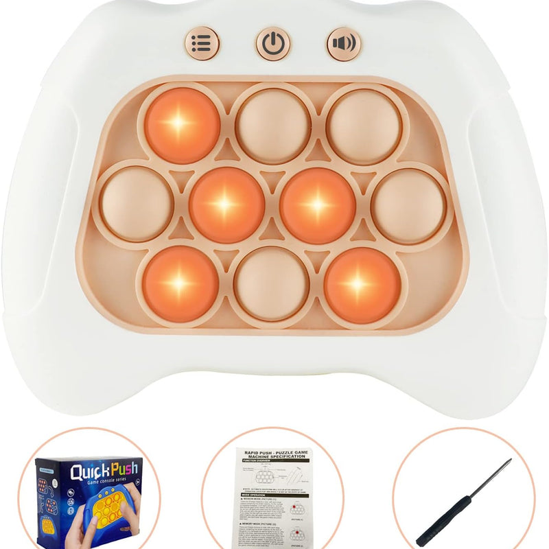 Intoypad Pop The Target! Handheld Speed Push Game Machine: Multiplayer Fun for Family, Sensory Fidget Toy