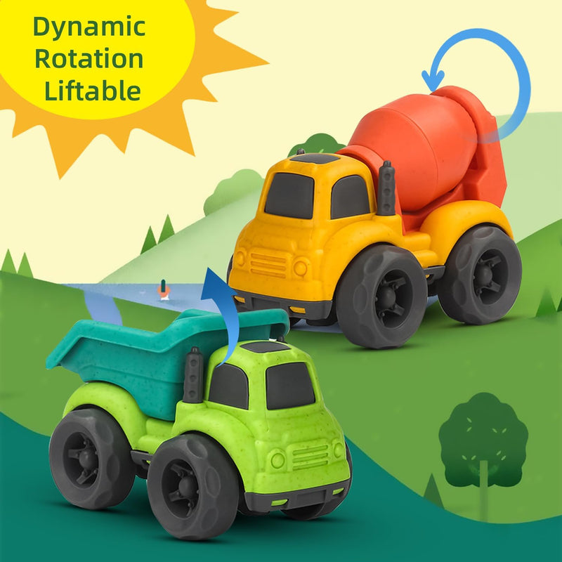 Aigitoy Toddler Car Toys Dump Truck Mixer Cement, BPA Free, Phthalates Free, PVC Free