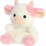 Aurora® Adorable Palm Pals™ Belle Strawberry Cow™ Stuffed Animal - Fun Collectible Plush for Kids and Adult Collectors - Perfect for Decorating Rooms and Birthday Gifts - Pink 6 Inches
