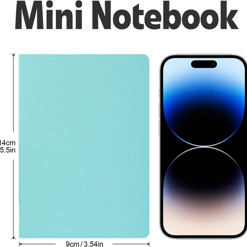 YesBes 100 Pack Mini Composition Notebook Bulk, Small Pocket Notebook 3.5 Inch x 5.5 Inch, Colored Notebook Wide Ruled, 10 Colors 24 Sheets (48 Pages) for Traveler, Students, School Supplies