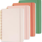 4 PCS Small Spiral Notebook 5x7, Spiral Journal Notebook, Notebooks for Work, Note Taking, School, Small Notebooks 5x7 with Strap, Cute Notebooks for Women 50 Sheets