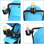 Accmor Stroller Cup Holder, Drinks Holder Bike Walker Wheelchair | 360° Rotatable Attachment Accessories for Uppababy Nuna Doona Strollers Scooter