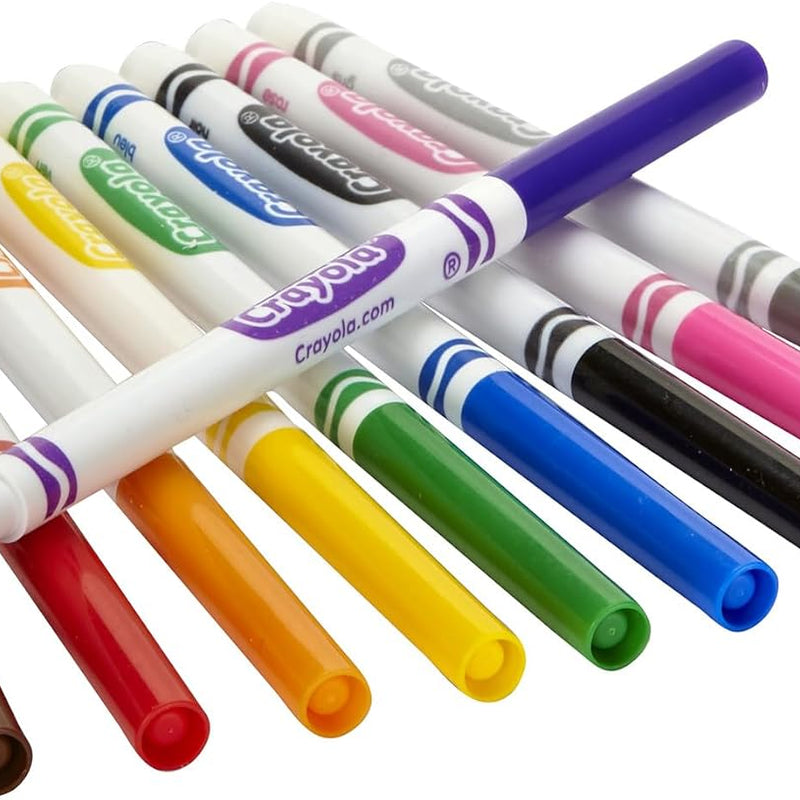 Crayola Fine Line Markers Classpack (200ct), Teacher Classroom Must Haves & Essentials, Bulk Kids Markers For Preschool, Kindergarten, Elementary School