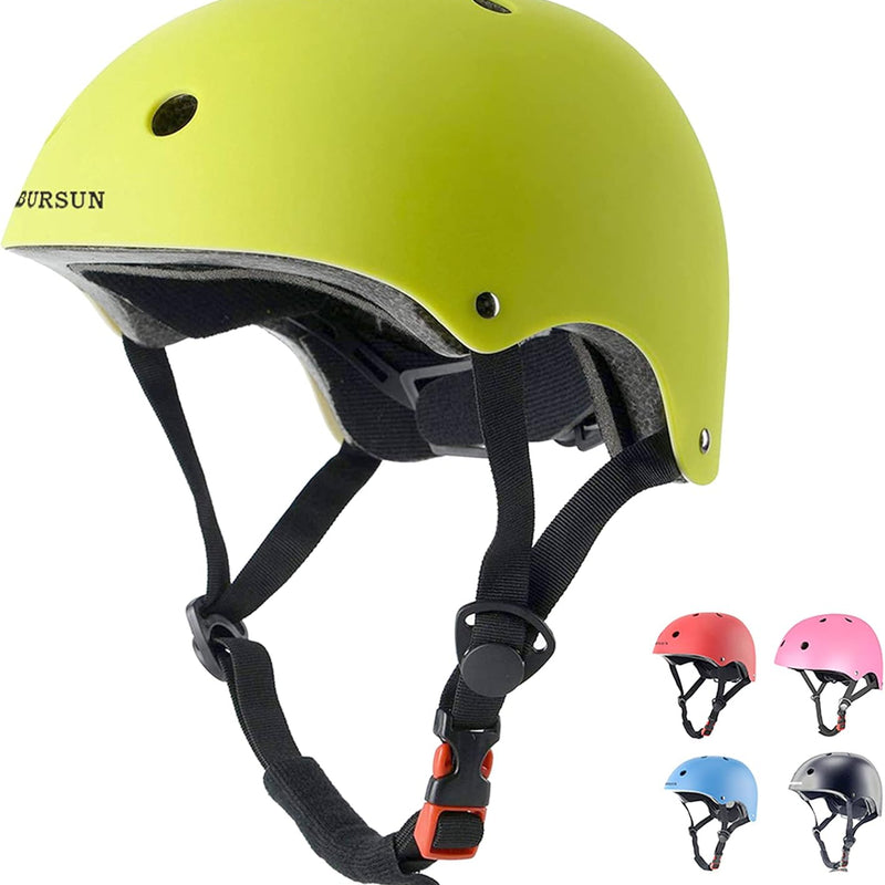 Bursun Kids Bike Helmet, Adjustable Toddler Helmet for Ages 2-14, Multi-Sport Helmet for Kids Boys Girls, Skateboard, Roller Skating, Bicycle Scooter