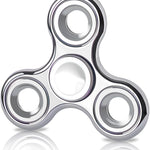 Fidget Toys Adults 5 Pack,Electroplated Metal Fidget Spinner Stress Reducer,High Speed 3-5 Min Quite Spins,Fidgets for Adults & Teens & Kids Age 6+